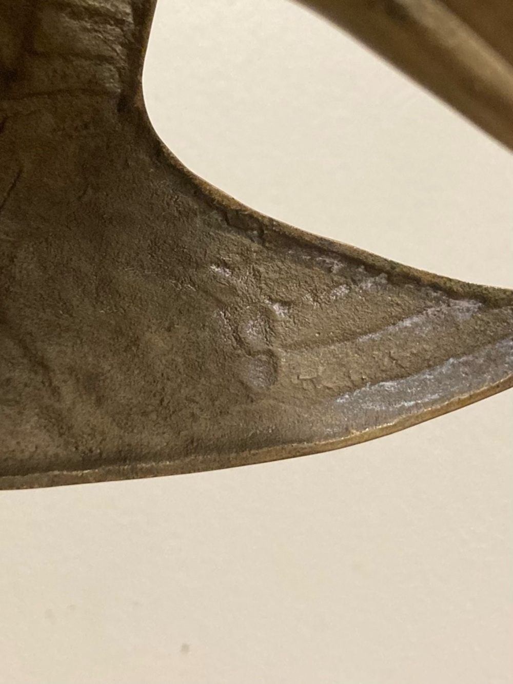 Vintage Crane Sculpture on Wood Base Mid Century Modern Decor 11.5” Brass Color - Picture 9 of 16